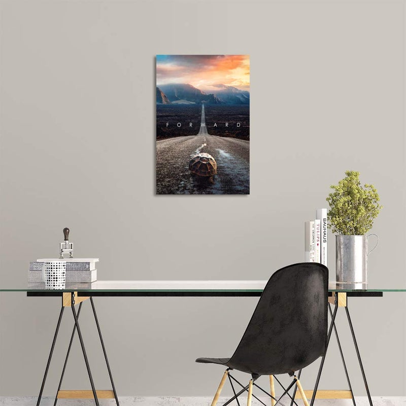 Yetaryy Inspirational Entrepreneur Quotes with Words Wall Art Motivational Forward Painting Prints on Canvas Modern Inspiring Posters Prints Artwork Home Office Classroom School Decor - 12" Wx18 H - Image 5